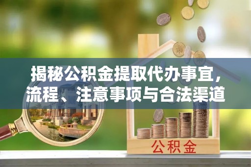 友谊揭秘公积金提取代办事宜，流程、注意事项与合法渠道